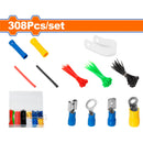 Conectores para Terminales eléctricos. Surtidos. (308 piezas) Se vende en Set. Empalme rápido.