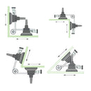 Herramienta de montaje de vidrio multiangular entre 60°-240°