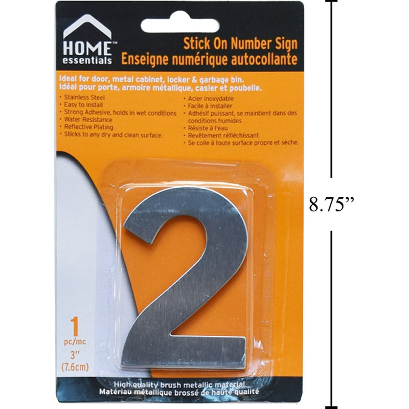 Letrero Señal numérica adhesiva de 3"