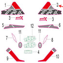 Calcomania TRK del panel protector delantero izquierdo (TRK502X)