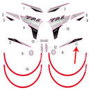 Calcomania izquierda del covertor trasero (TRK251)