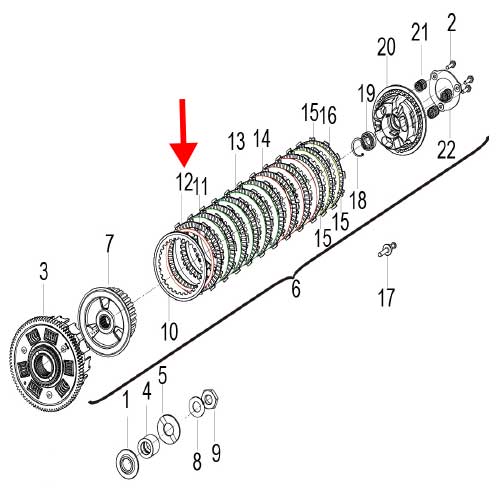 Plato de friccion (752S)