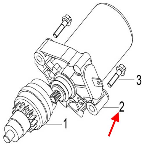 Motor de arranque (K-BLADE125)