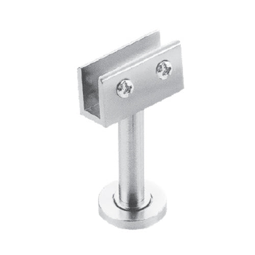 Clip de vidrio con barra separado del muro 7 cm. Para vidrios 10-12mm. Con tapa decorativa.sat