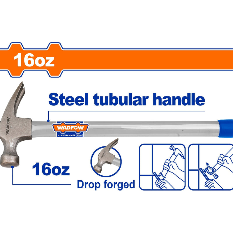 Martillo de Orejas Forjado. 16oz/450g. Tratamiento térmico. Acero al carbono