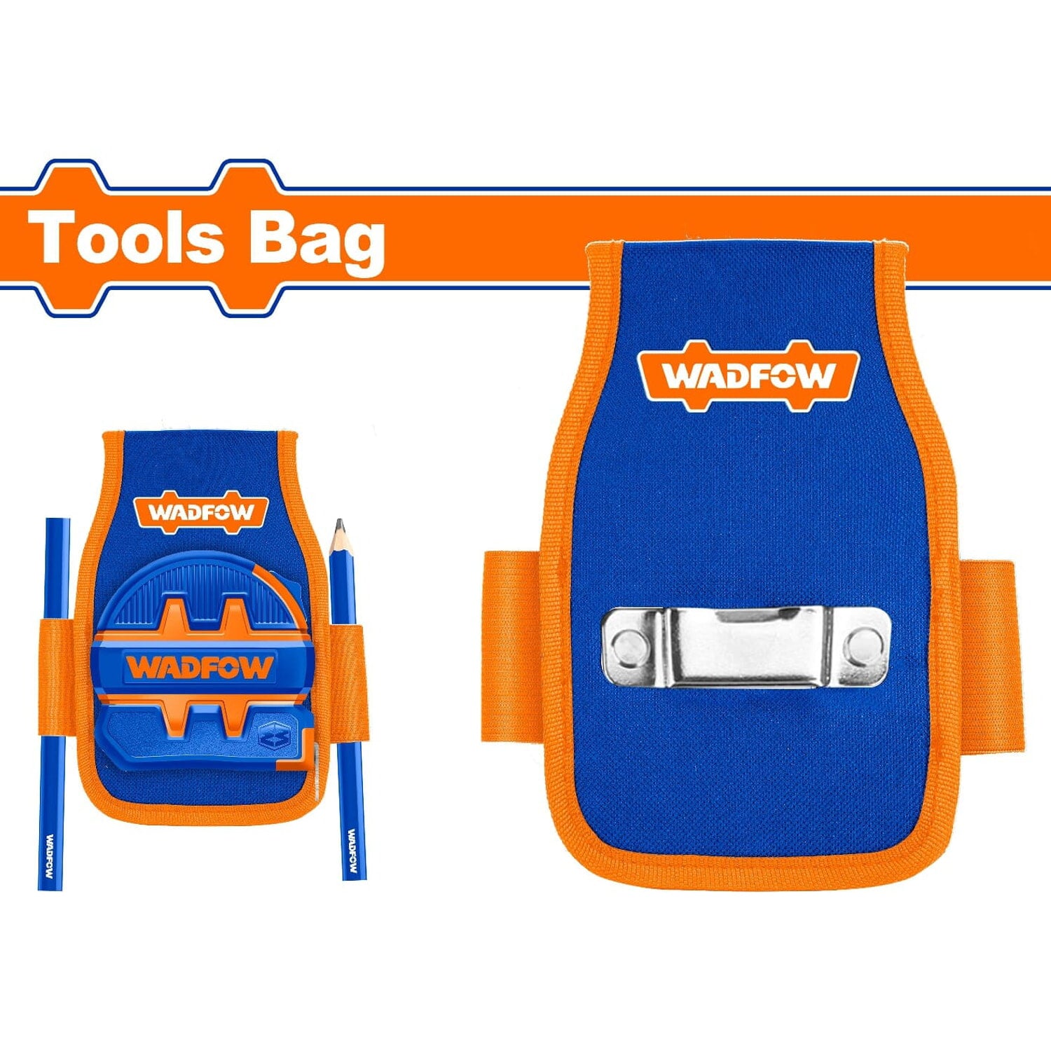 Bolsa para Herramientas para cinturón 170x140mm. Incluye gancho para cinta. Compatible: WTG1100