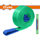 Cinta de Eslinga 2 T x 4m. 2 capas. 100% Poliestér. Seguridad: 5:1. Arnés económico y adaptable.