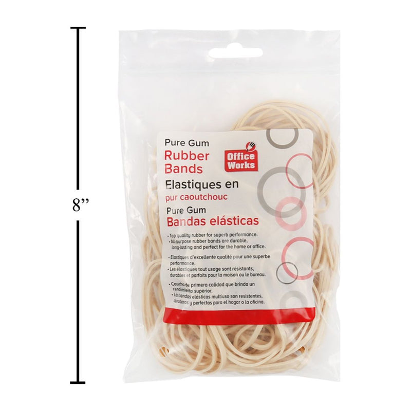 # 33 Bandas De Goma De 4 Oz, Bolsa Con Cierre Hermético.