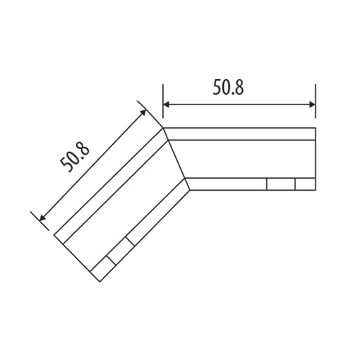 Union de vidrios a 135 grados sin perforacion.