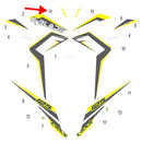 Calcomania derecha del covertor de manubrio (K-BLADE125)