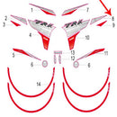 Calcomania I del covertor izquierdo del tanque de combustible (TRK251)