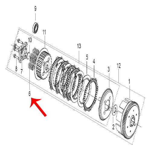Resorte de embrague (RKG150)