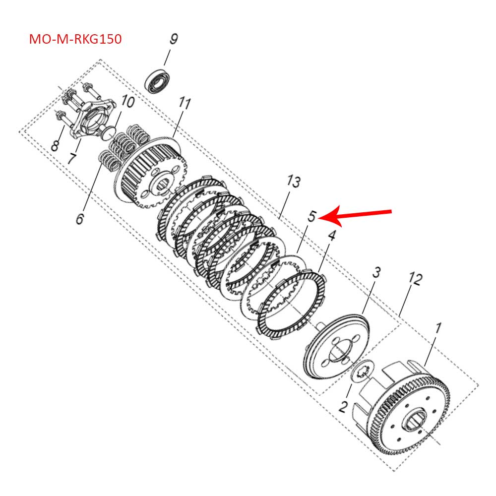 Plato de presion (RKG150)