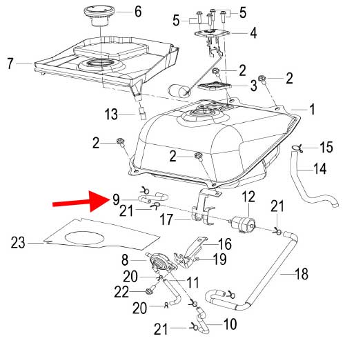 Manguera I (K-BLADE125)
