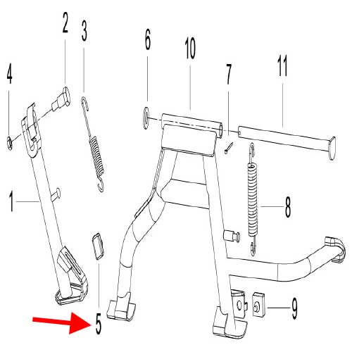Goma de amortiguacion (K-BLADE125 / ZAFFERANO251)