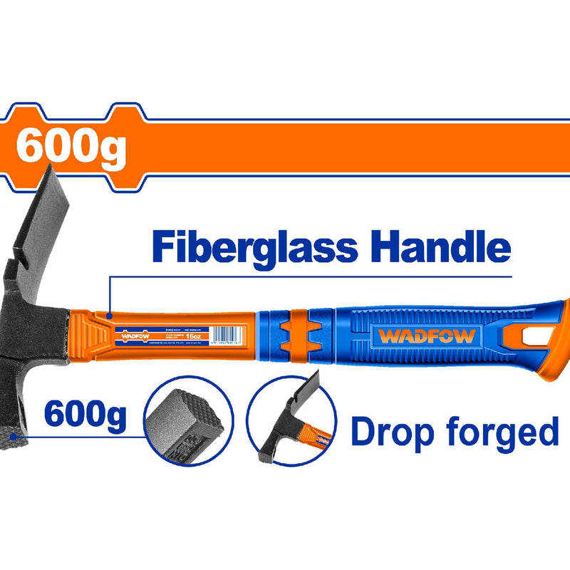 Martillo de Albañil 600g. Tratamiento térmico. Acero al carbono