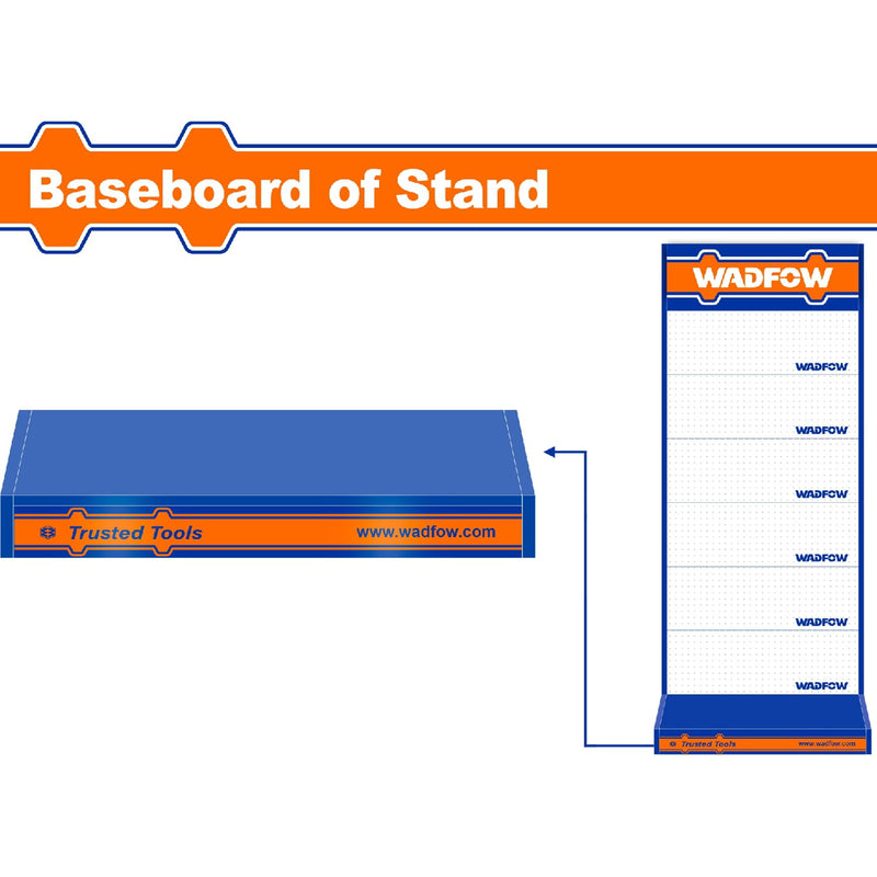 Base para exhibidor Wadfow. Acero. Espesor:0.6mm. 89x37cm.