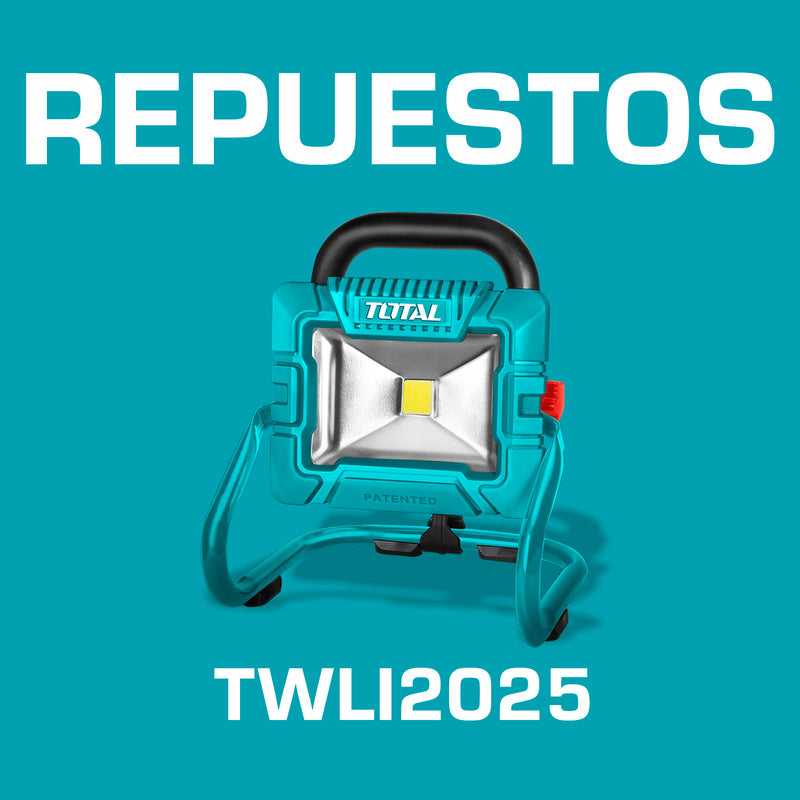 Repuestos Lámpara de trabajo 20V inalámbrica. Codigo TWLI2025