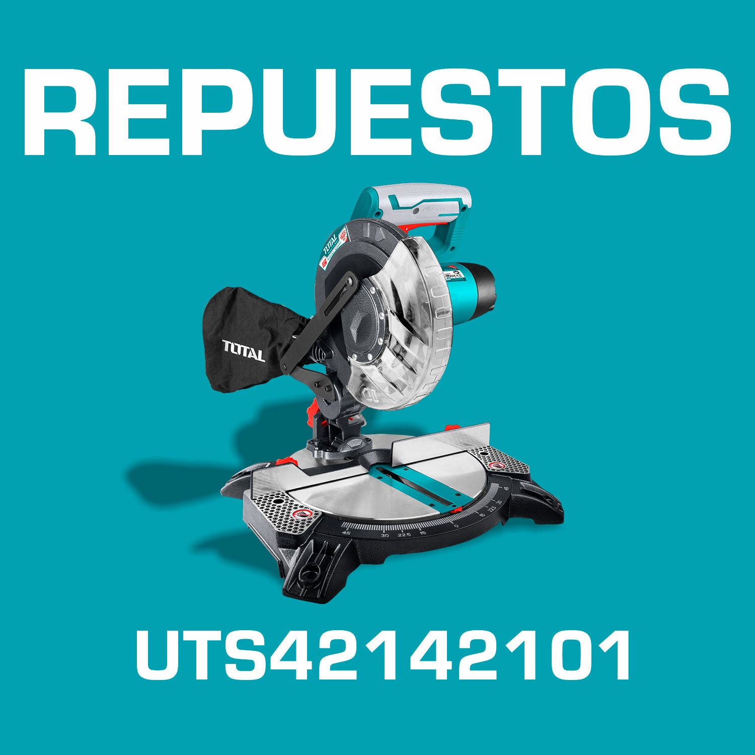 Repuestos Ingleteadora 1400W diam. de hoja 210mm(8") 5000rpm. . Codigo UTS42142101