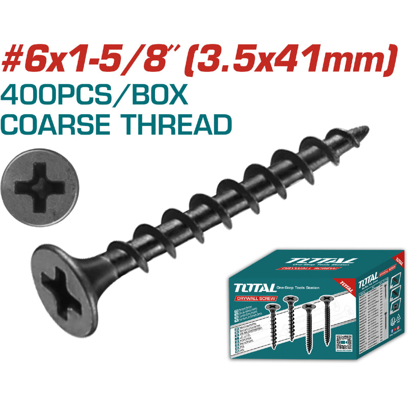 Tornillos para Gypsum (Yeso) (400 pzs.)