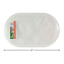 21.25 "x13" x0.5 "Tapete para platos para mascotas, transparente