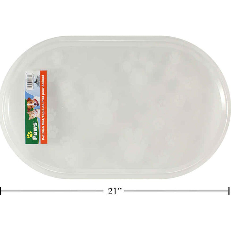 21.25 "x13" x0.5 "Tapete para platos para mascotas, transparente