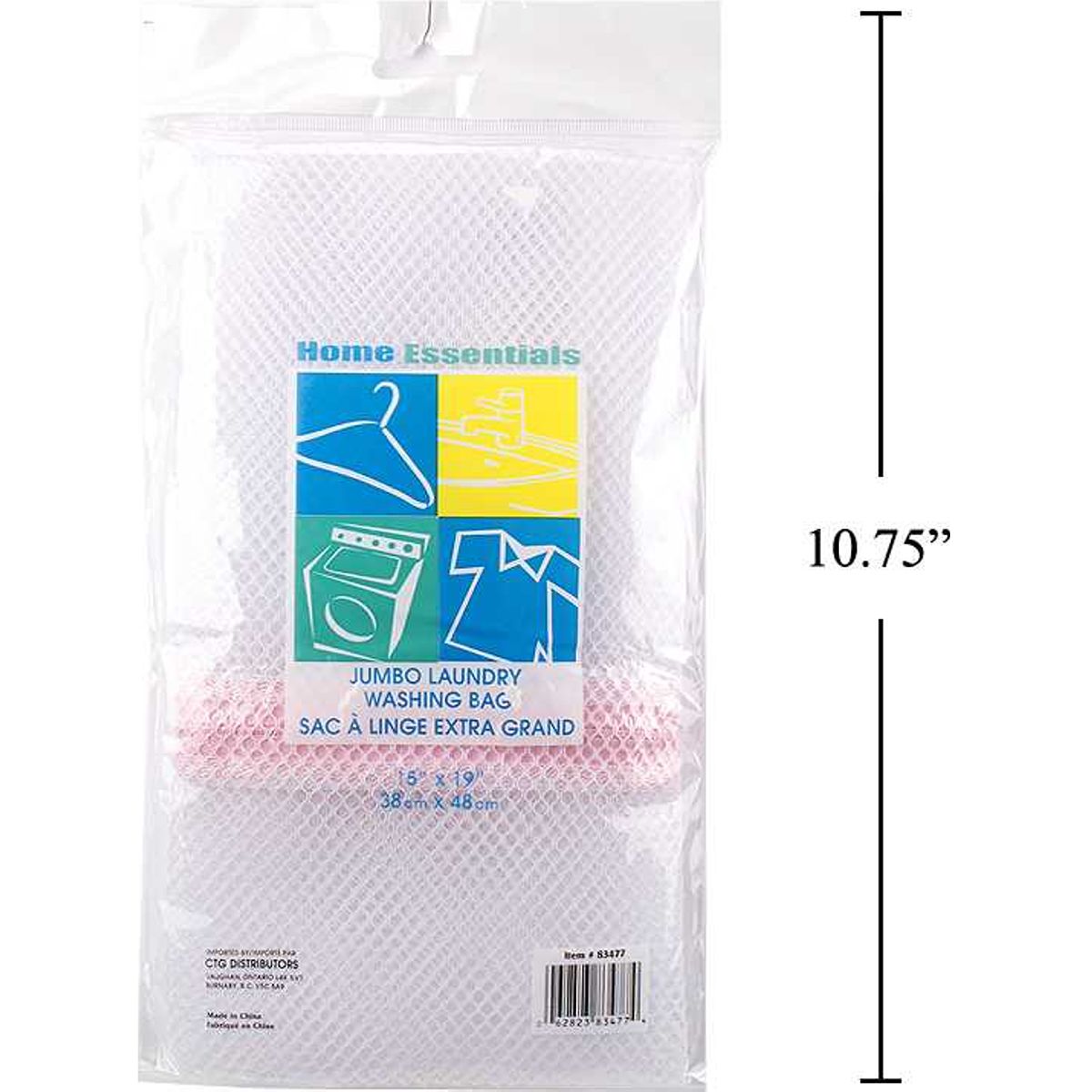 Bolsa de lavado de ropa Jumbo, 15 "x 19" lavanderia