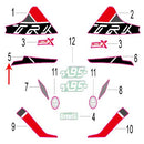 Calcomania placa decorativa frontal derecha (TRK502X)