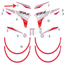Calcomania del covertor frontal superior derecho (TRK251)