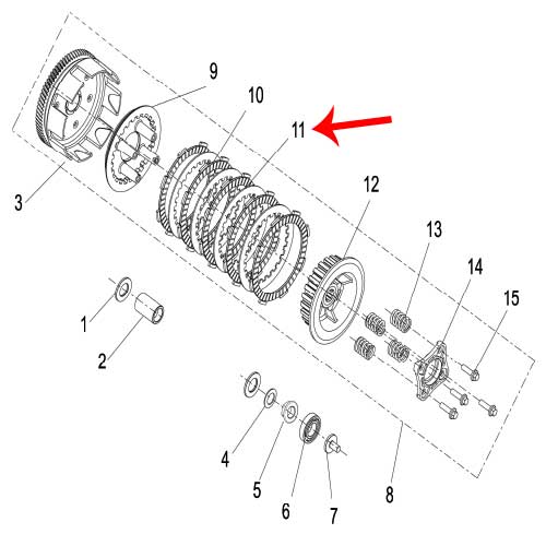 Plato de friccion (TNT135 / TX200)