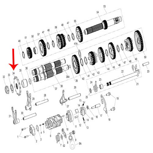 Piñon (LEONCINO250 / TRK251) (CODIGO NUEVO 210435150050)