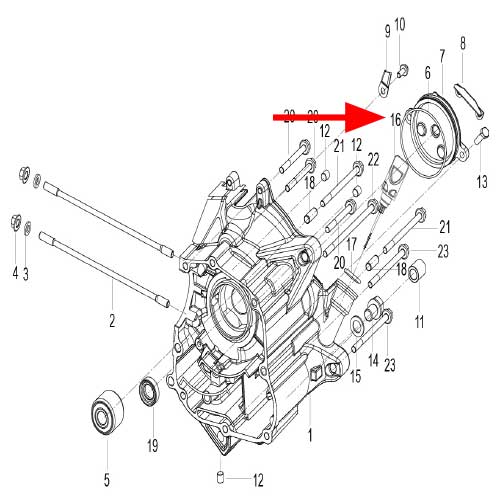 Eje de transmision primaria (K-BLADE125)