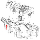 Panel decorativo derecho azul con calcomania (K-BLADE125)