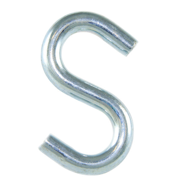 (6 Unidades) Ganchos S abiertos galvanizados de 1"