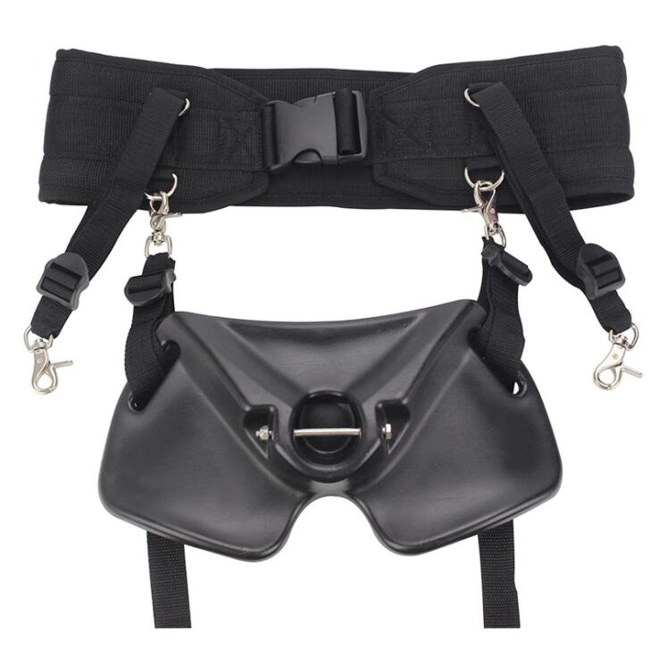 Cinturón arnés soporte de caña pesca NEGRO