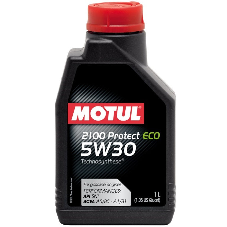 Aceite SAE 5W30 para autos, 1 litro. Motul, 2100 Protect Eco Semisintético