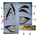 Calcomania guardabarros delantero (TX200)