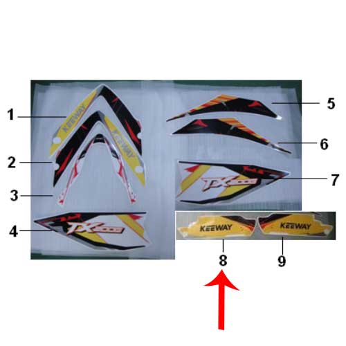 Calcomania izquierda (TX200)