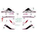 Calcomania placa decorativa frontal derecha (TRK502X)