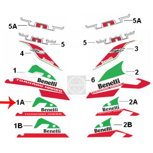 Calcomania del panel inferior derecho (TNT25)