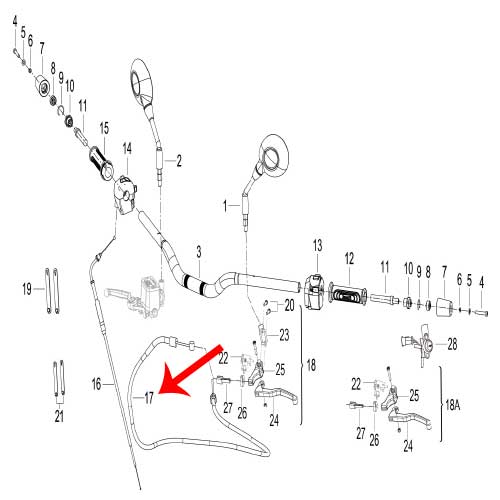 Cable del embrague (LEONCINO250)