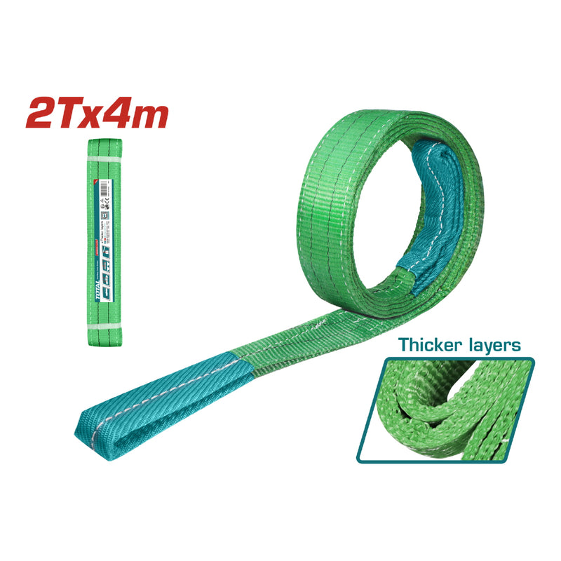 Eslinga ojo-ojo 2T x 4m. Ancho 60 mm