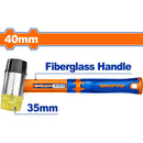 Mazo de goma y plástico. Diámetro 35mm. Mango Fibra de Vidrio.