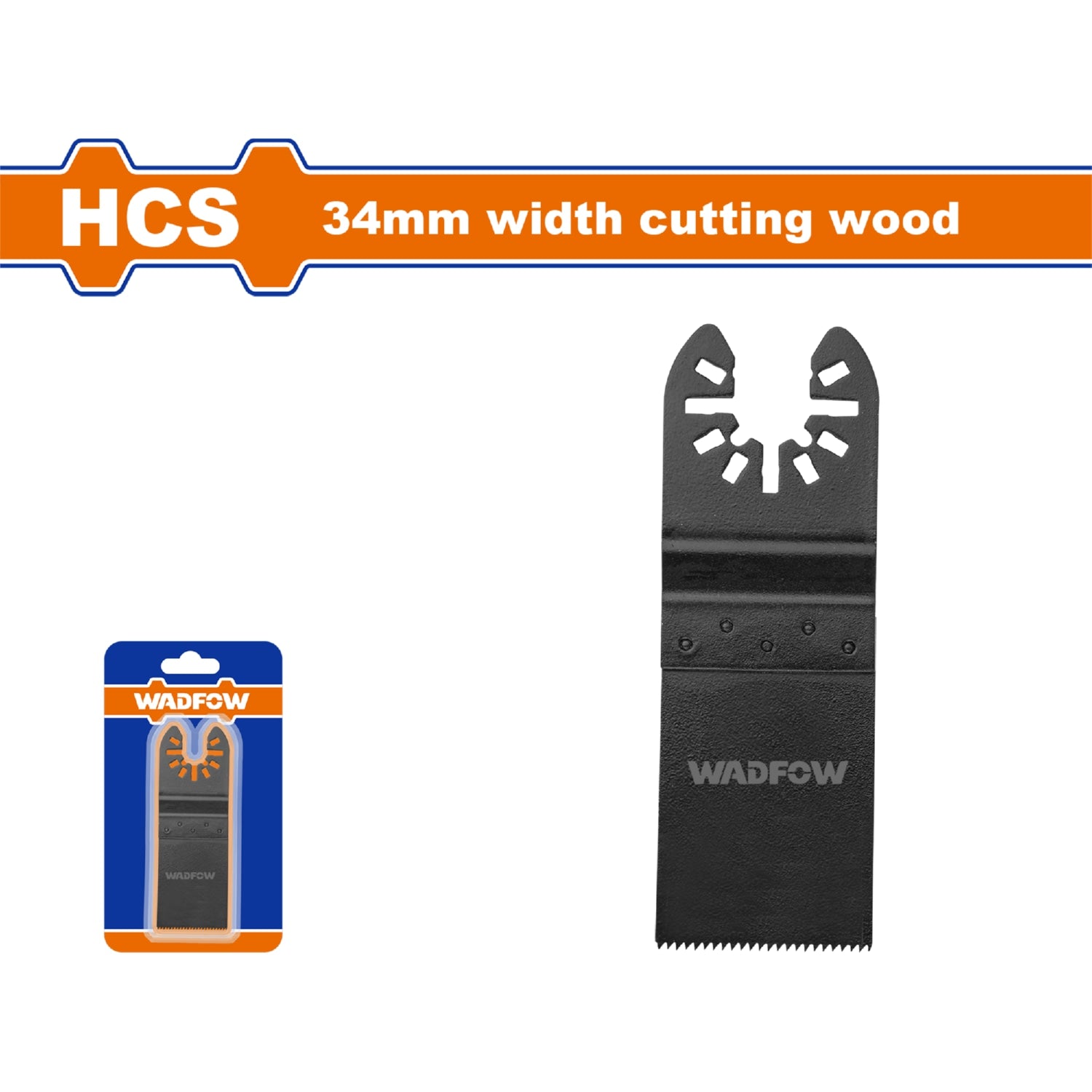 Cuchilla para Sierra Oscilante de HCS 34x40mm. Corte en Madera. Dientes Fresados. Sierra oscilatoria