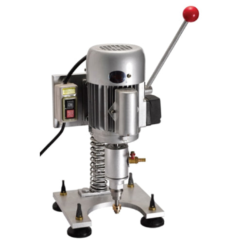 Taladro portátil para perforar vidrio, con conexión de broca belga G1/2”. Económico.