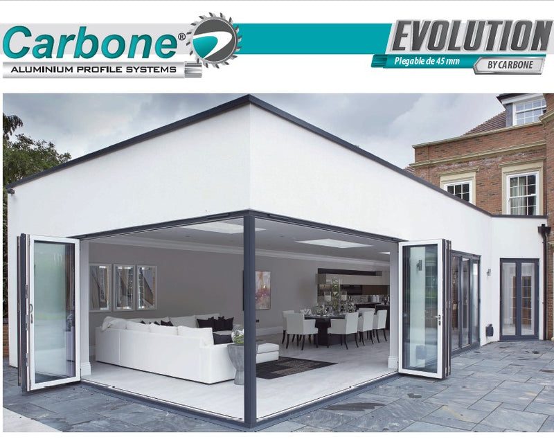 Riel Inferior de sobre poner. Sistema Plegable Europa. Color Bronce