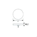 tapitas decorativas  de 25 mm. Satinada ( se vende por unidad)