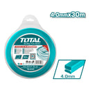 Nylon cuadrado para desmalezadora (guira). 4.0 mm. 30m. Empacado en Blíster.
