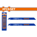 Hojas de sierra sable para metal. 300mm(12") 14TPI-BIM-Fresado. Set de 2 piezas.