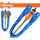 Aspersor oscilante para riego 15 agujeros para chorros. Cubre 2202 pies cuadrados. Mecanismo de engranaje. Regar